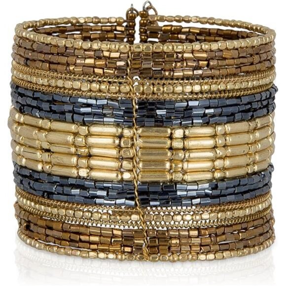 Beaded Bohemian unique Cuff Bracelet for Women